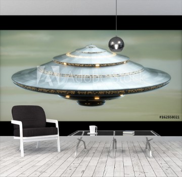 Picture of UFO Alien Spaceship Clipping Path Included